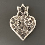 Corazón Boleado milagritos blanco 0169