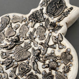 Corazón Boleado milagritos blanco 0169