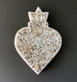 Corazón Boleado milagritos blanco 0166