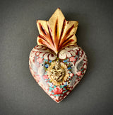 Corazón milagritos palomas mini 0150