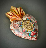 Corazón milagritos palomas mini 0150