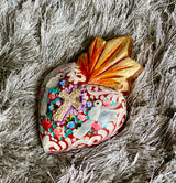 Corazón milagritos palomas mini 0113