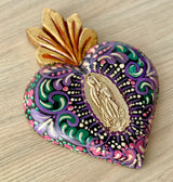 Corazón Oaxaca Morado