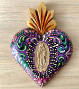 Corazón Oaxaca Morado