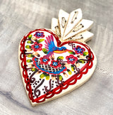 Corazón Uruapan con milagritos colibrí 2